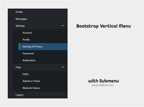 hamburger menu with submenu codepen